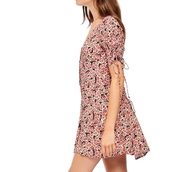 NWT Free People Laced Up Mini Dress - Picture 3 of 10
